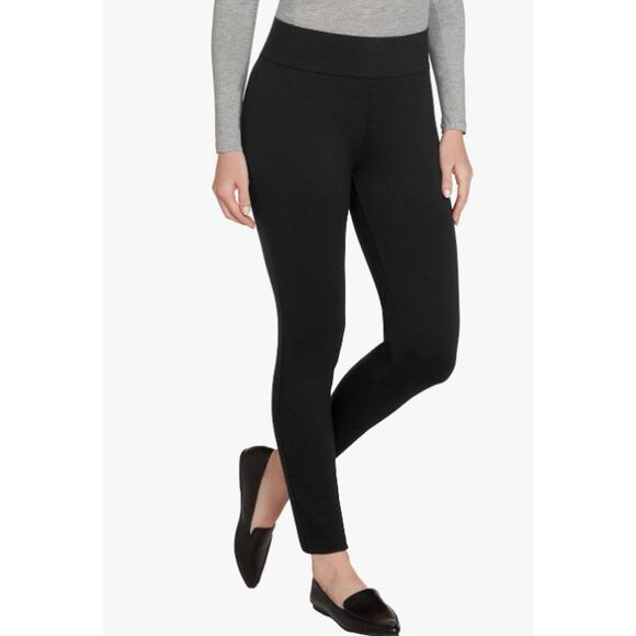 Matty M Black High Rise Stretch Ankle Leggings Dress Pant Womens XS Skinny Fit - Picture 1 of 9